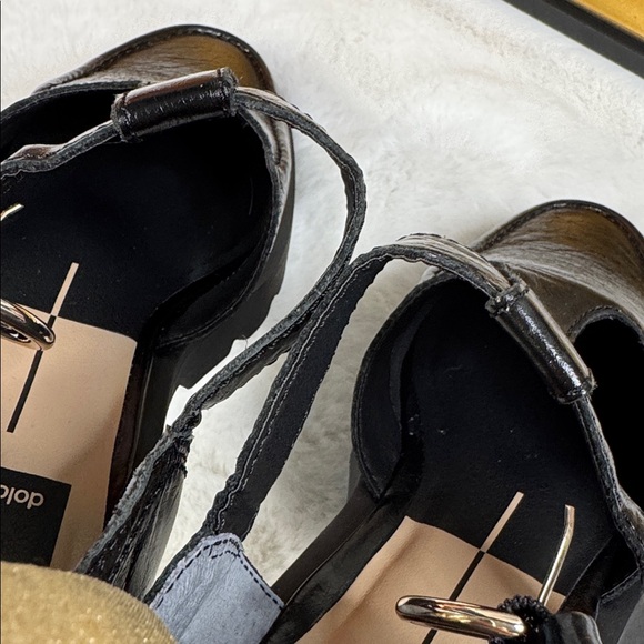 Dolce Vita: Emilio Flats Midnight Crinkle Patent Leather size 6.5 Columbia - Picture 5 of 9